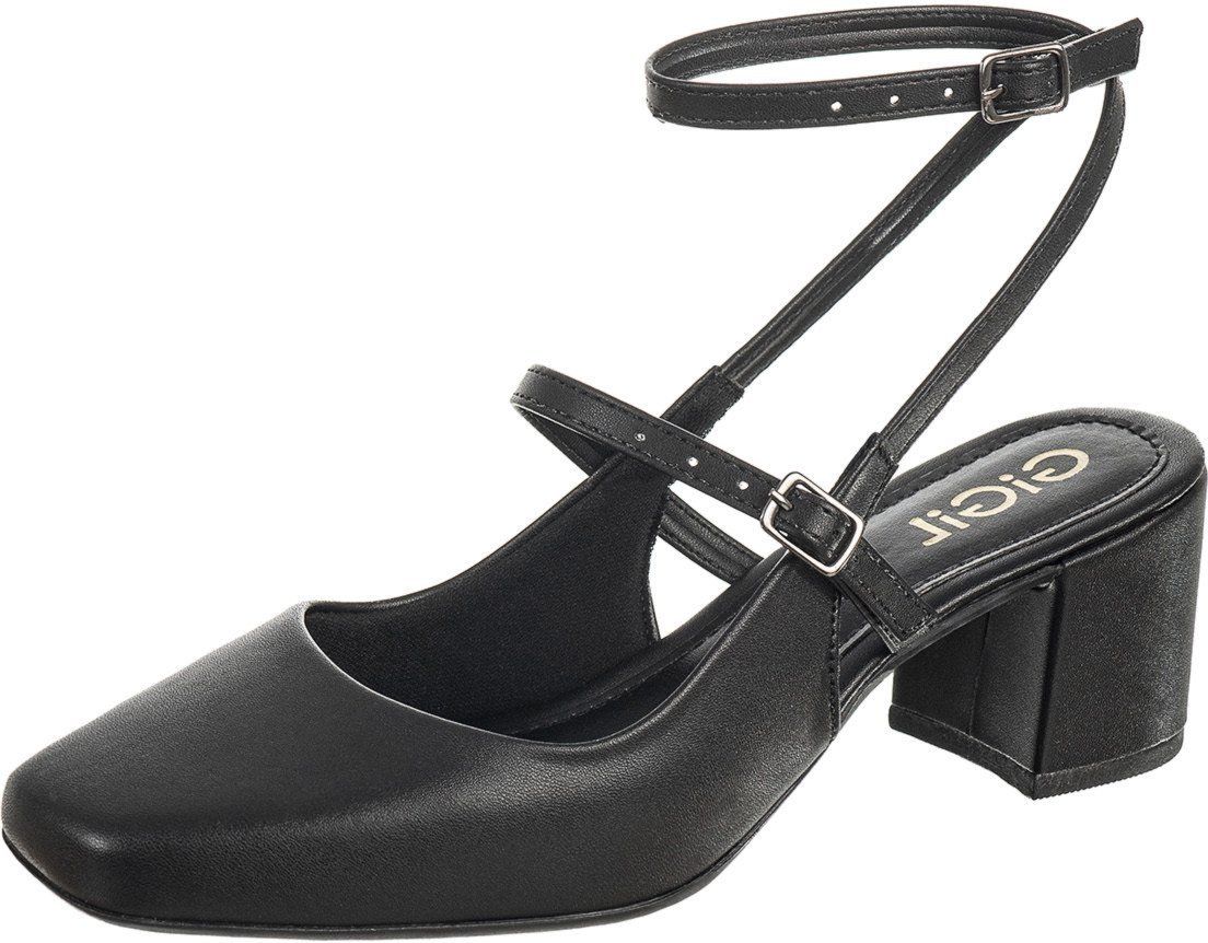 Imagem principal Scarpin Slingback Sapato GiGiL Salto Grosso Retrô bordô/vinho Gigil bordô/vinho