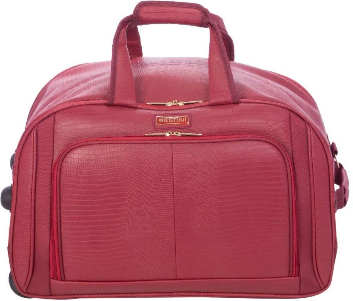 Imagem principal Infantil - Sacola com Carrinho Sestini Média Croco 4T Vinho incolor Sestini incolor