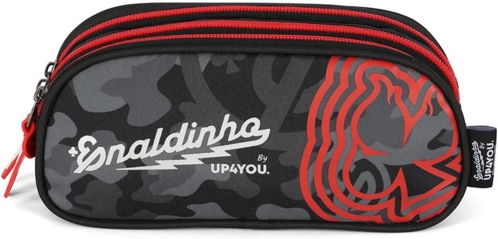 Imagem principal Infantil - Estojo Triplo Juvenil Médio Enaldinho Up4you Luxcel vermelho Luxcel vermelho