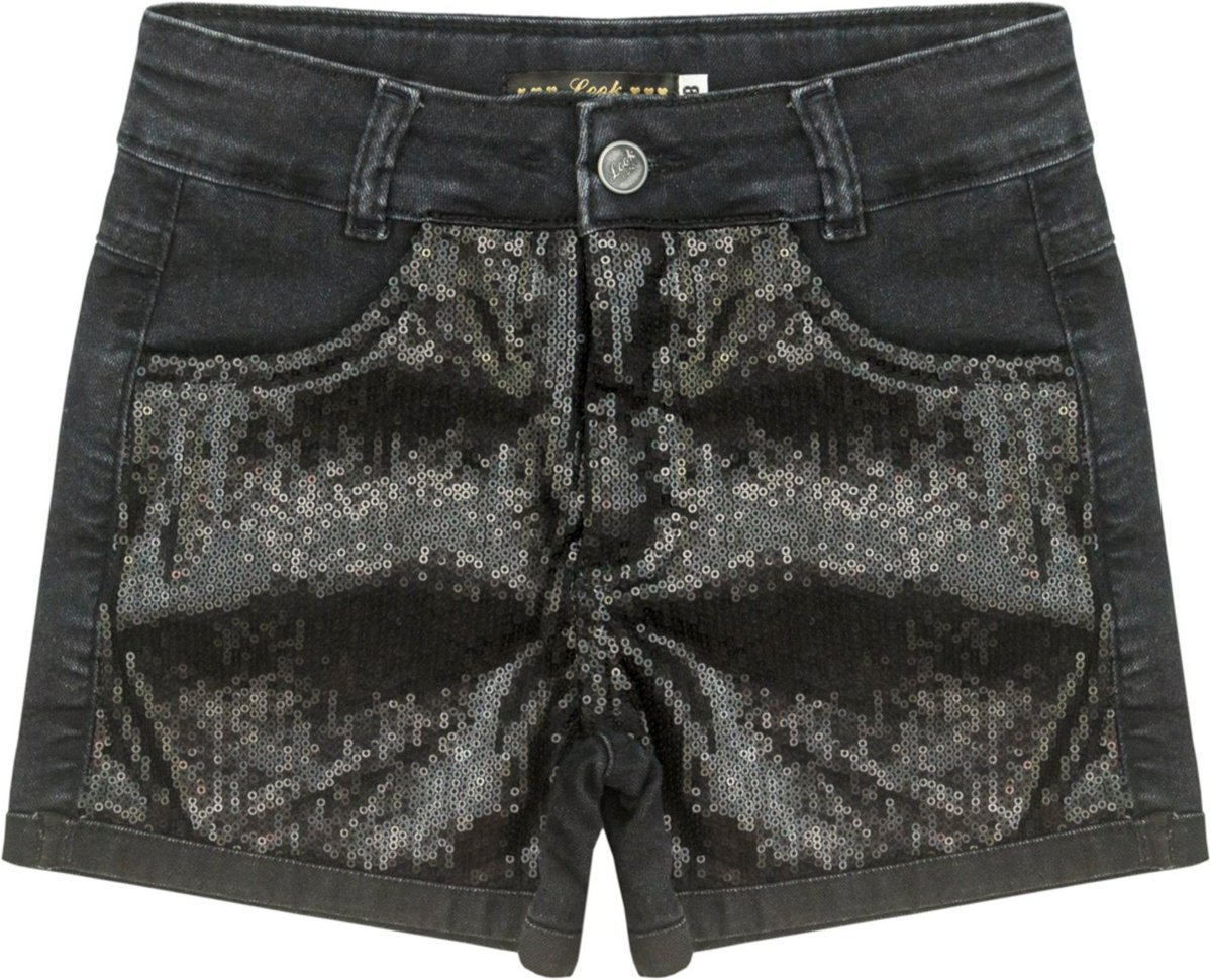 Infantil - Shorts Juvenil Look Jeans c/ Paetê