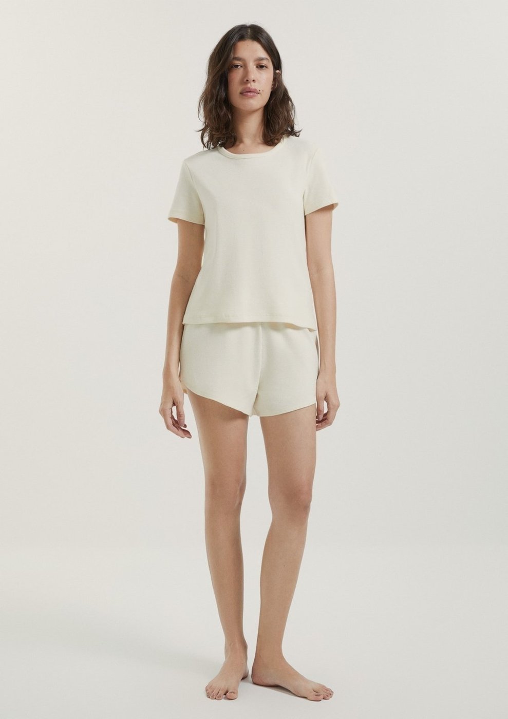 Pijama Curto Feminino Texturizado Hering