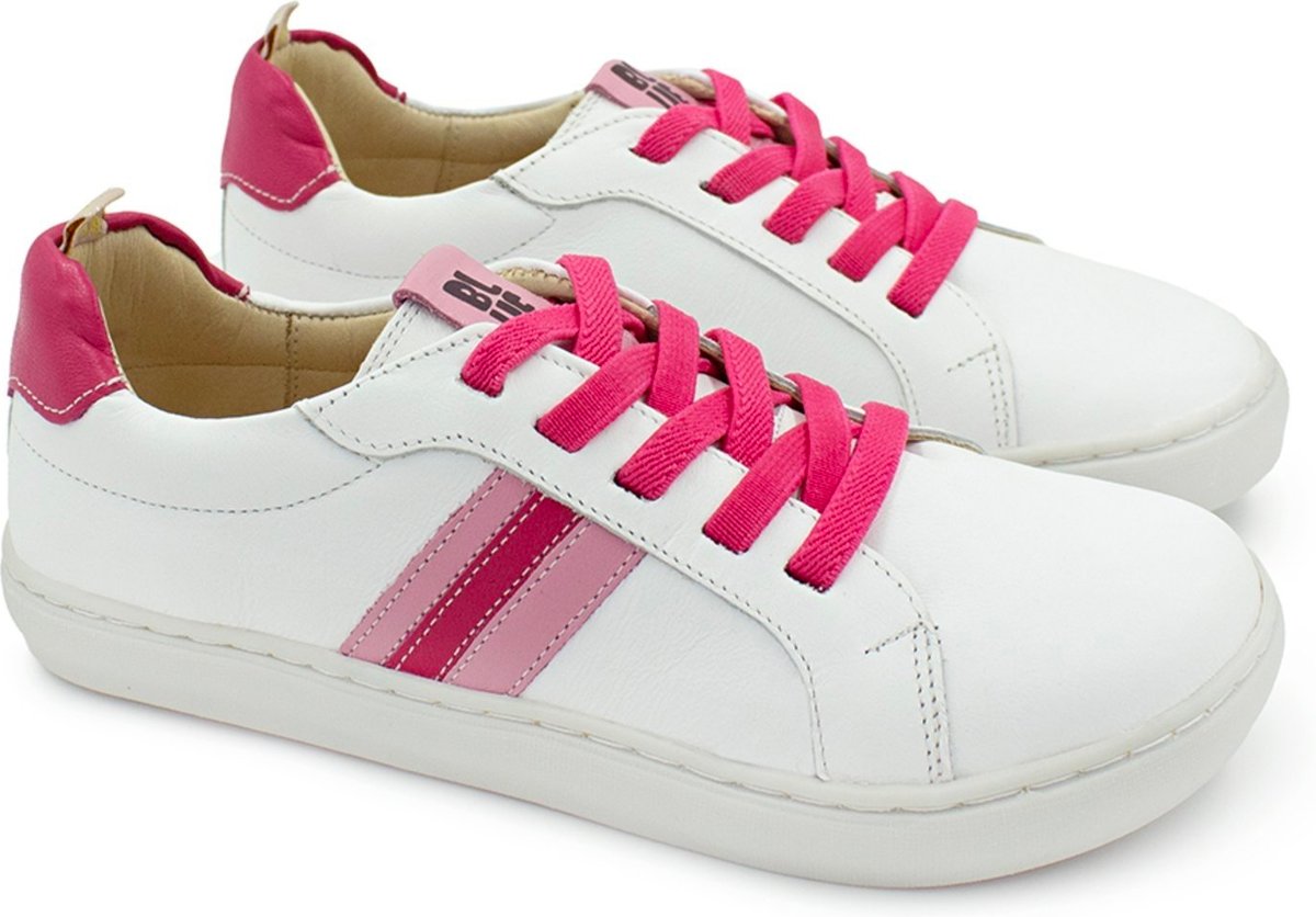 Imagem principal Infantil - Tênis Menina Blue Guta Couro Branco Pink Blue Infantis branco blue Blue Infantis branco blue