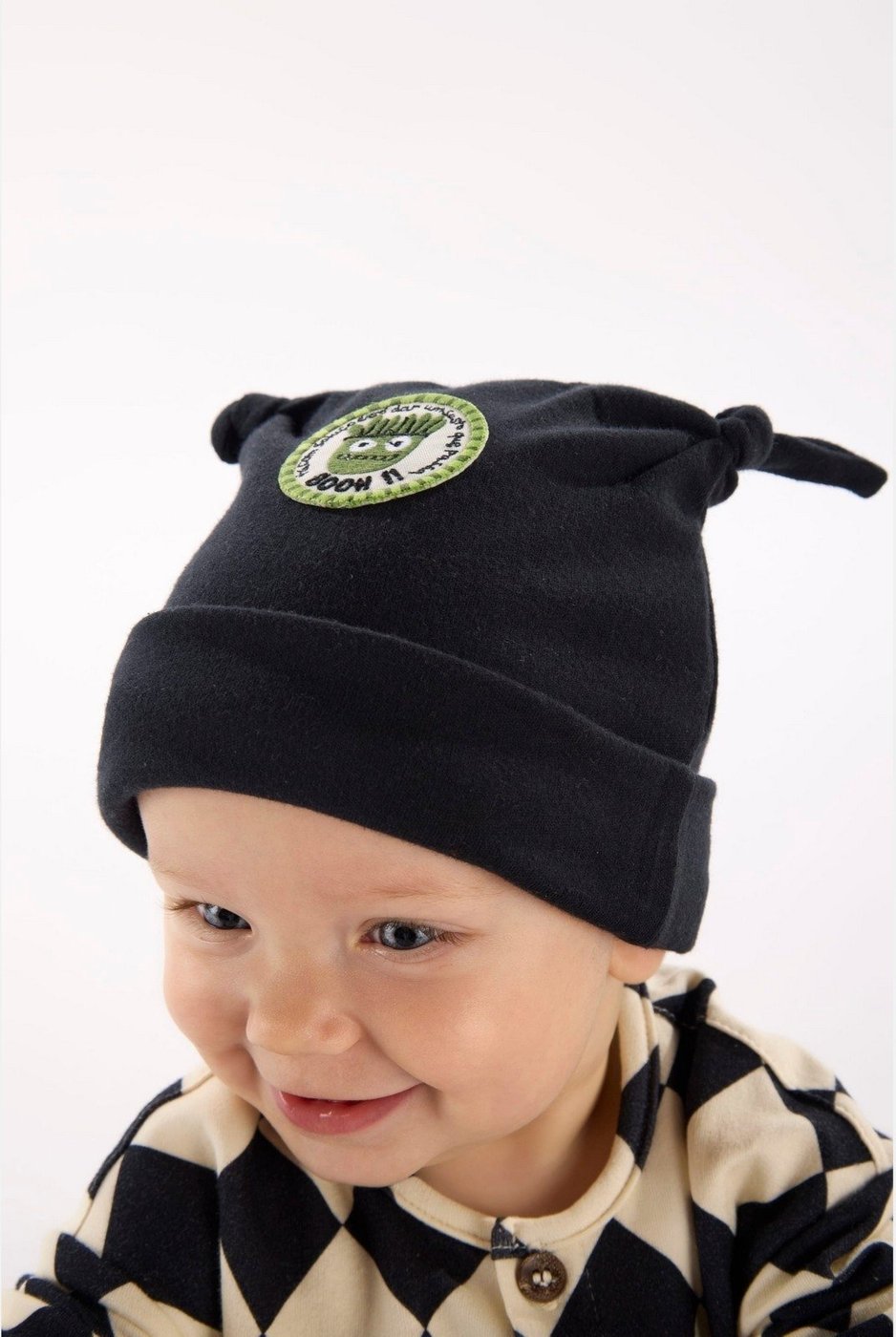 Imagem principal Infantil - Touca em Suedine com Pontas de Nó Três e Já preto Três e Já preto