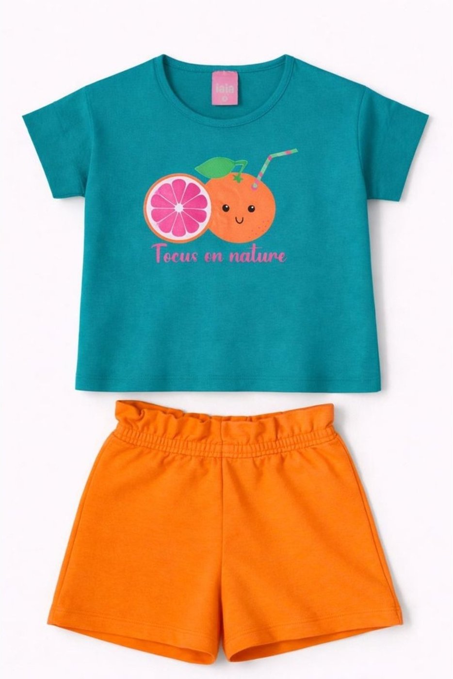 Imagem principal Infantil - Conjunto Menina Verão Nature ROSA AZUL KIDS verde ROSA AZUL KIDS verde