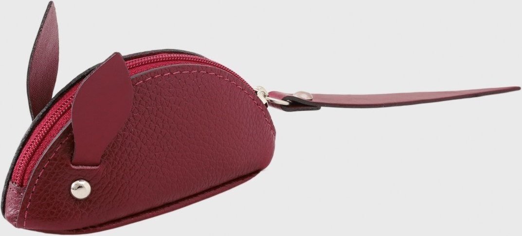 Porta-Moedas Couro Mariart Ratinho Cereja