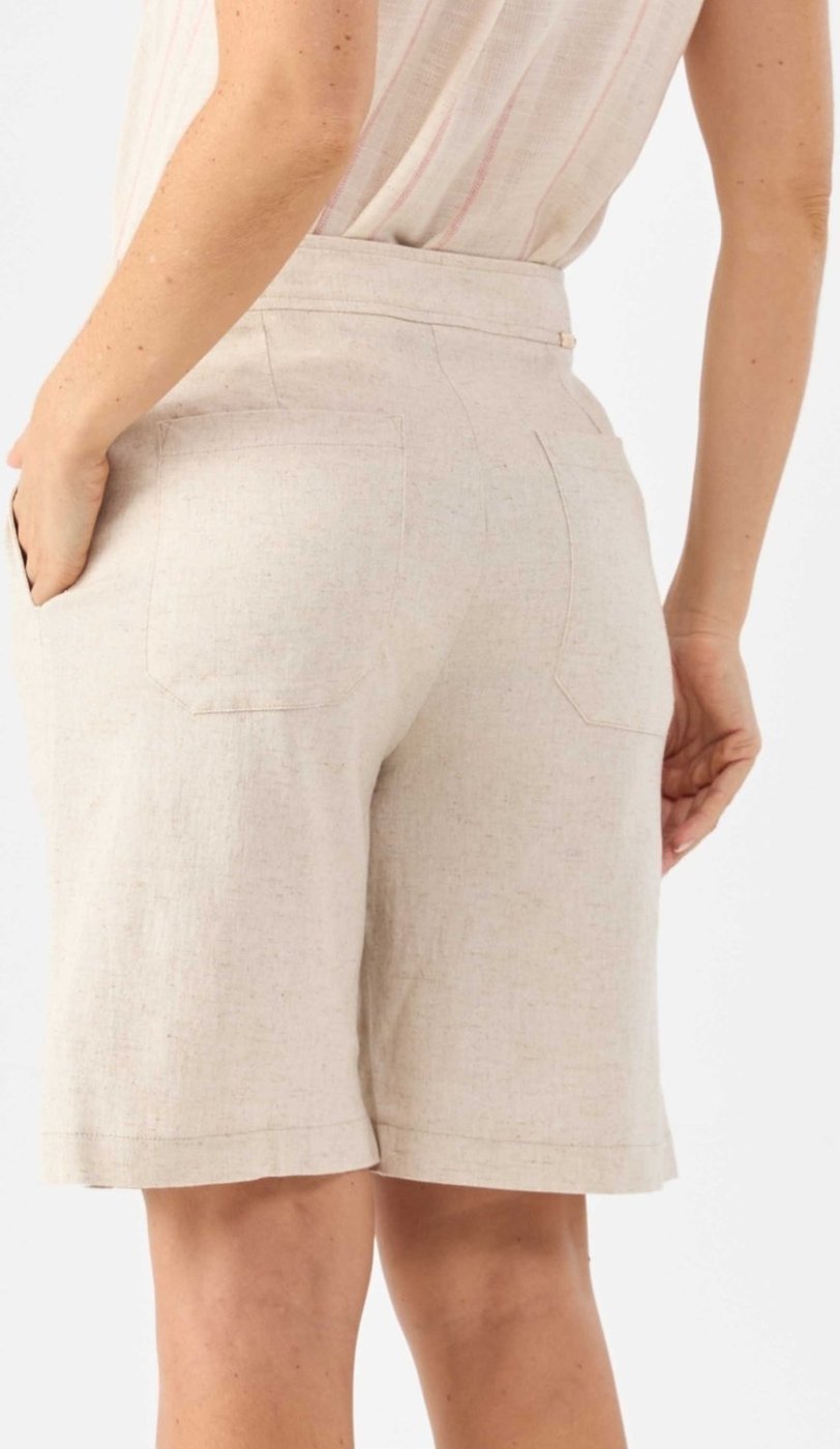 Bermuda PKS Alfaiataria Linho Natural