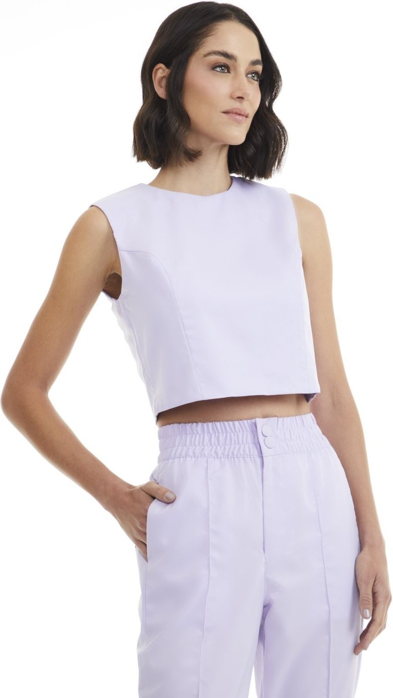 Imagem principal Blusa Regata Traymon Com Recortes Lilas Traymon lilás