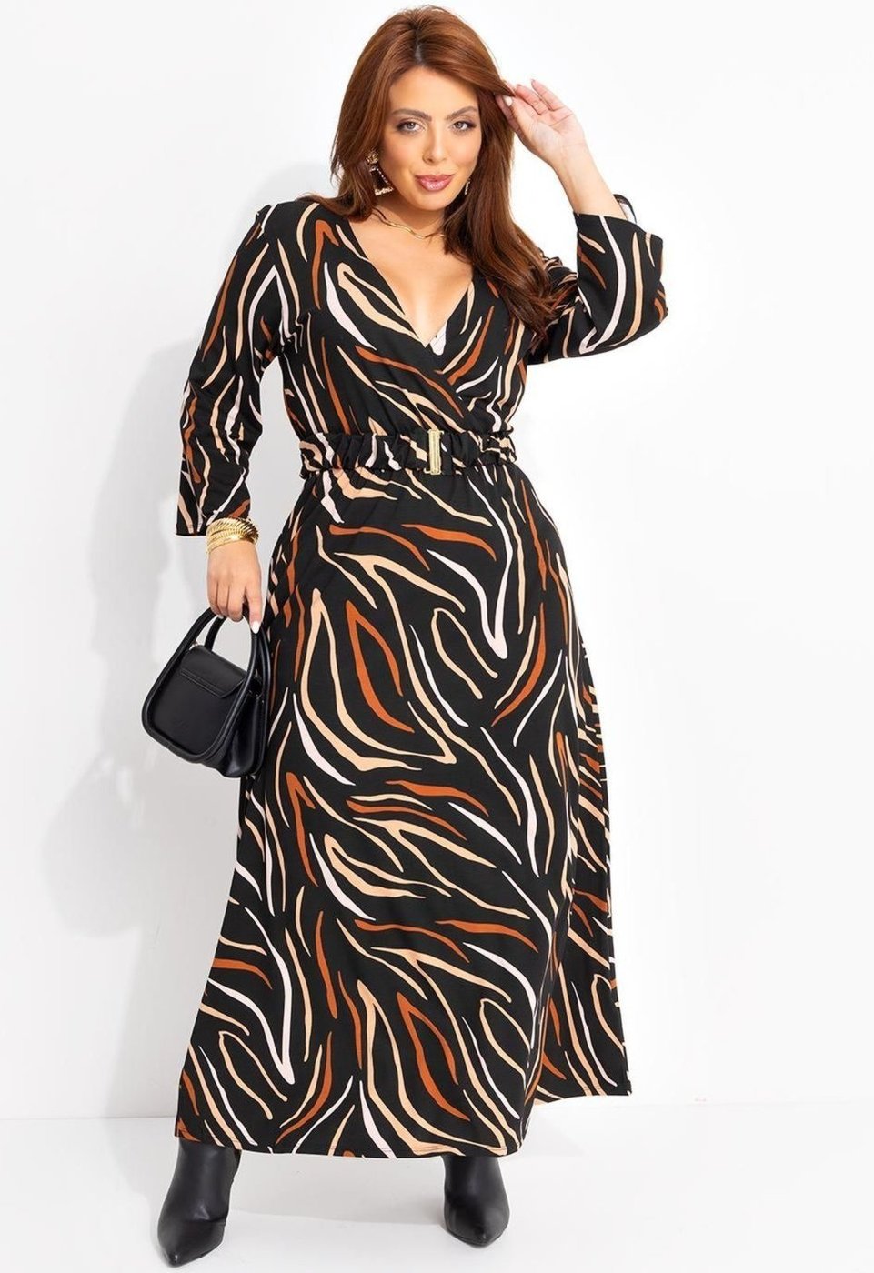 Vestido Em Malha De Viscose