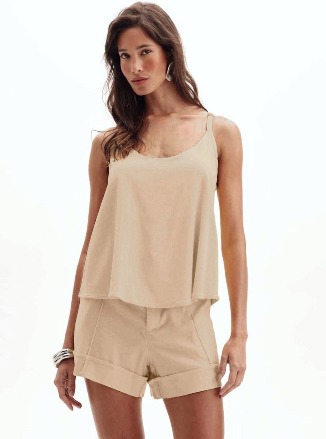 Imagem principal Blusa Comfort Alça com Regulagem Triton Pilar bege Triton bege