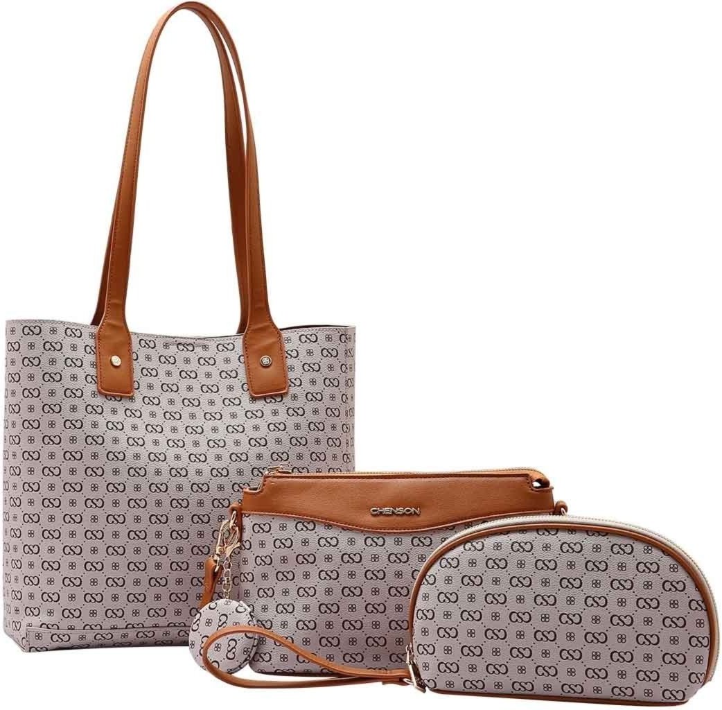 Bolsa Feminina Chenson Original Elegance Luxo Kit 3 peças 3485081