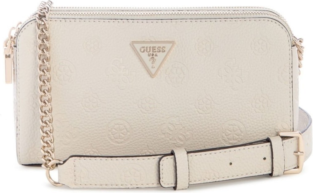Bolsa Guess Cresidia Status Crossbody Off White