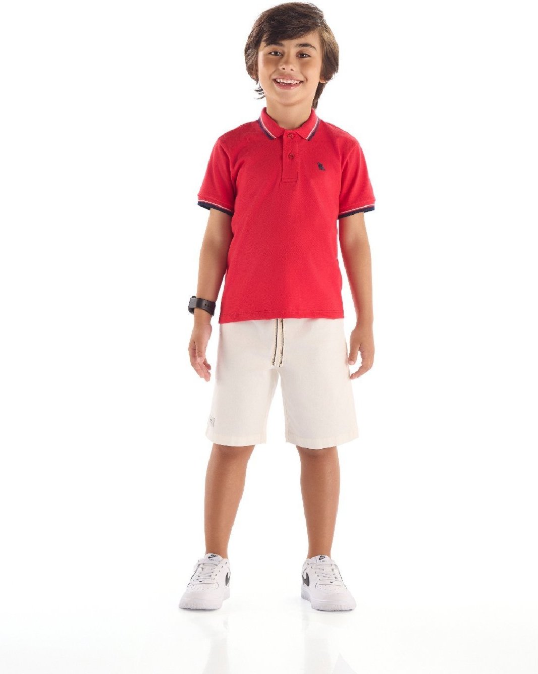 Imagem principal Infantil - Conjunto Camisa Polo Bermuda Quimby vermelho Quimby vermelho