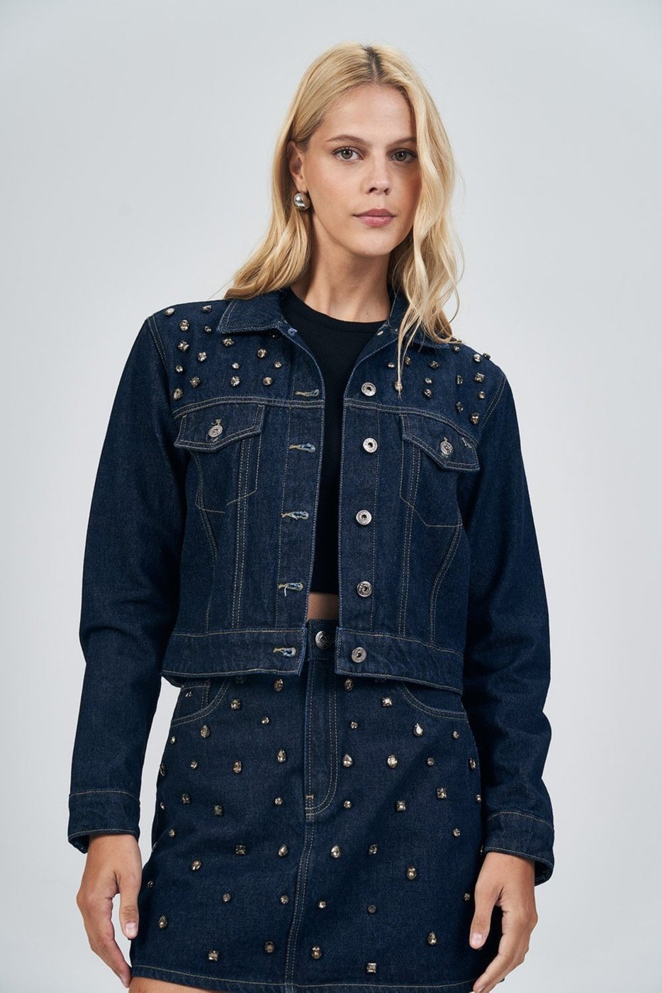 Jaqueta Aplicações Feminina Acostamento