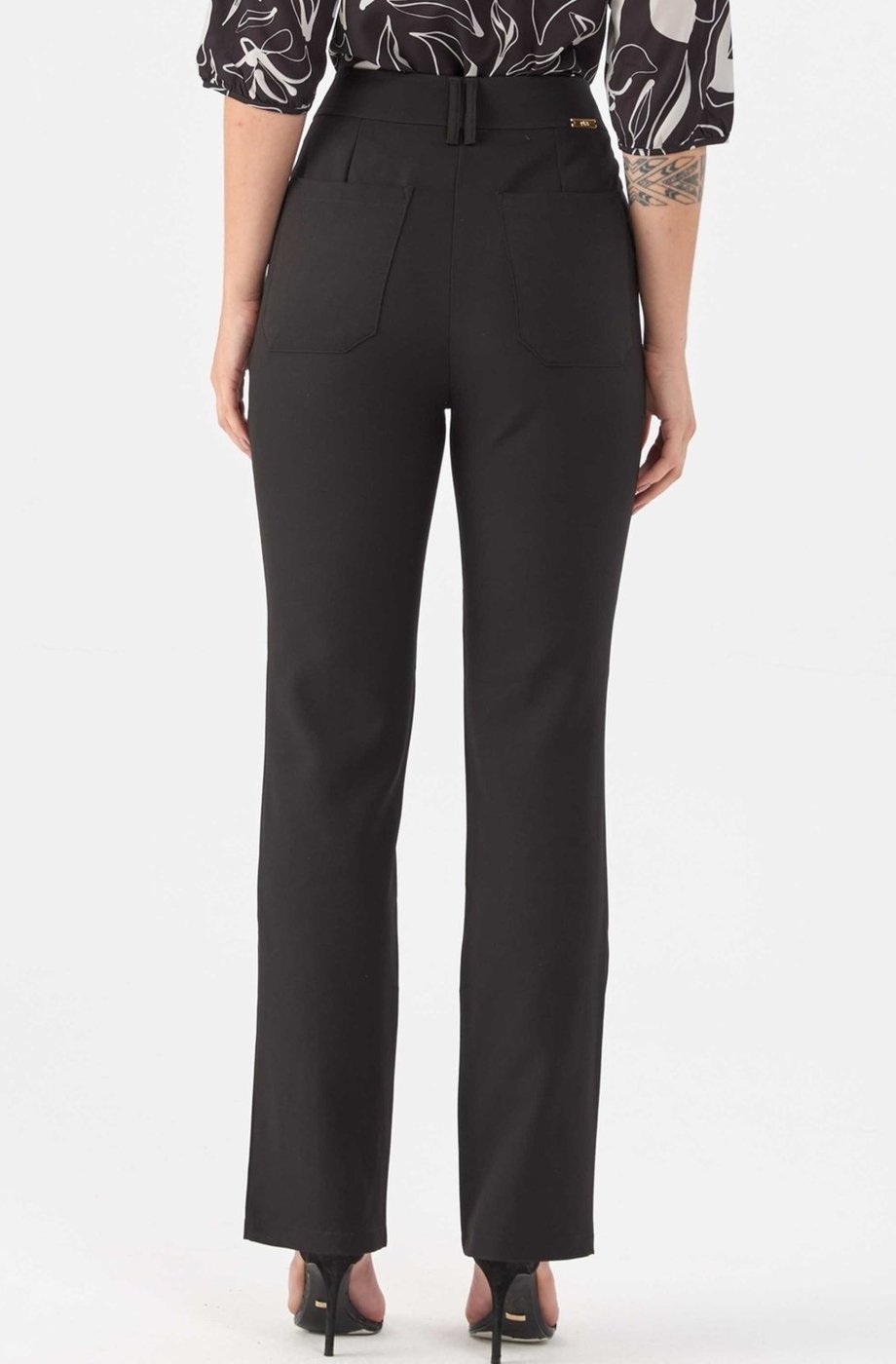 Calça PKS Alfaiataria Reta Preta