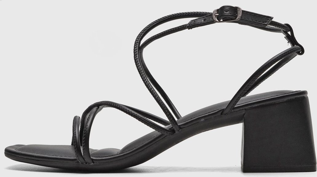 Sandália Via Uno Tiras Preta