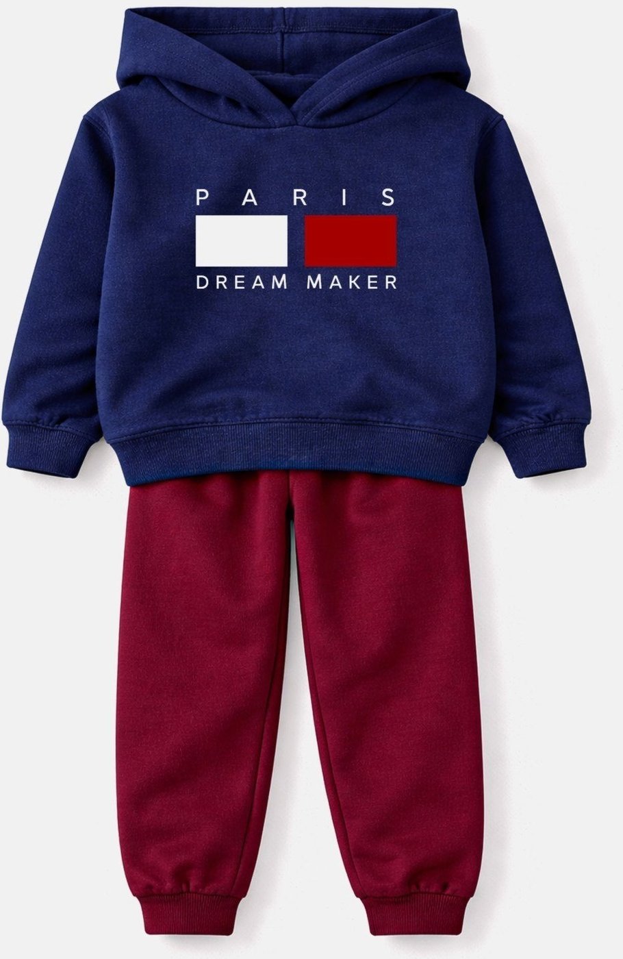 Imagem principal Infantil - Conjunto Moletom Peluciado Paris Dream Babei no Look azul marinho Babei no Look azul marinho
