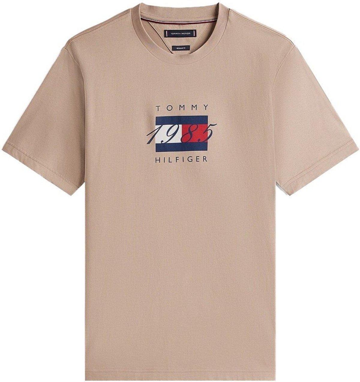 Imagem principal Camiseta Tommy Hilfiger Linear Flag Graphic Tee Caqui marrom caqui Tommy Hilfiger marrom caqui
