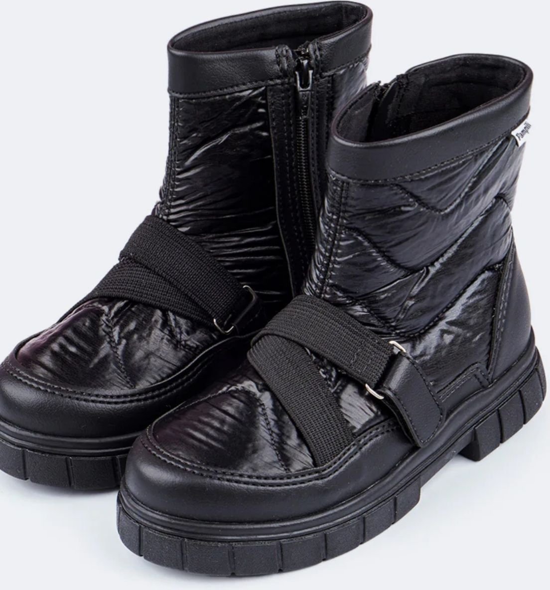 Infantil - Bota Coturno Feminina Lucky Matelassê Preta 25