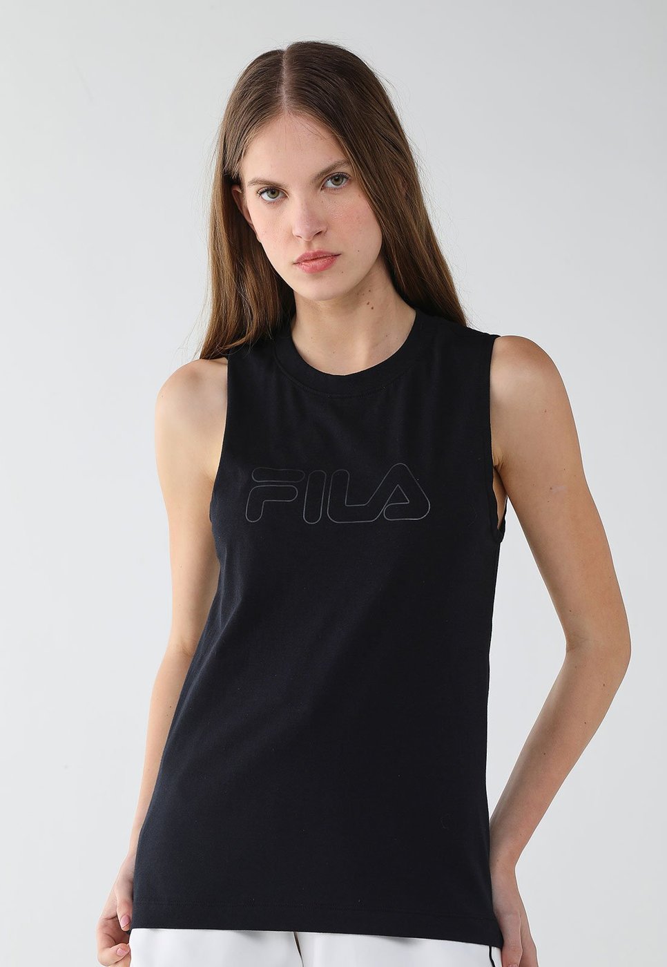 Imagem principal Regata Feminina Fila Basic Regular Outli Preta preto Fila preto