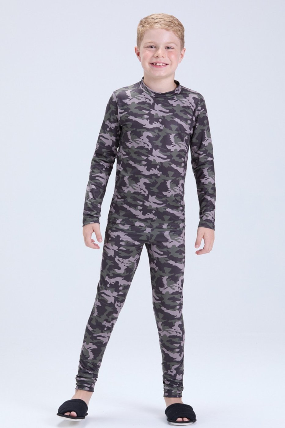 Imagem principal Infantil - Conjunto Térmico de Inverno Masculino Camuflado VIDA COSTEIRA verde VIDA COSTEIRA verde