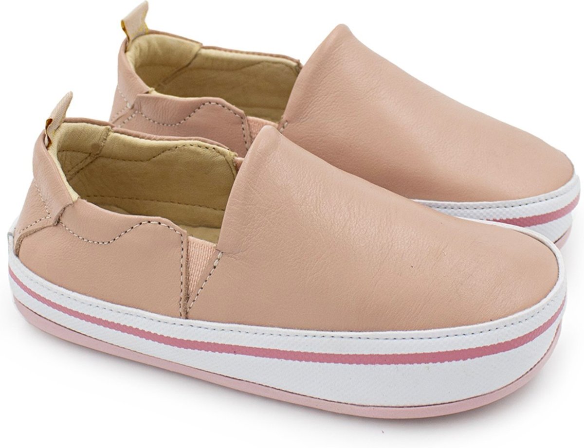 Infantil - Tênis Menina Blue Colorido Couro Pessego