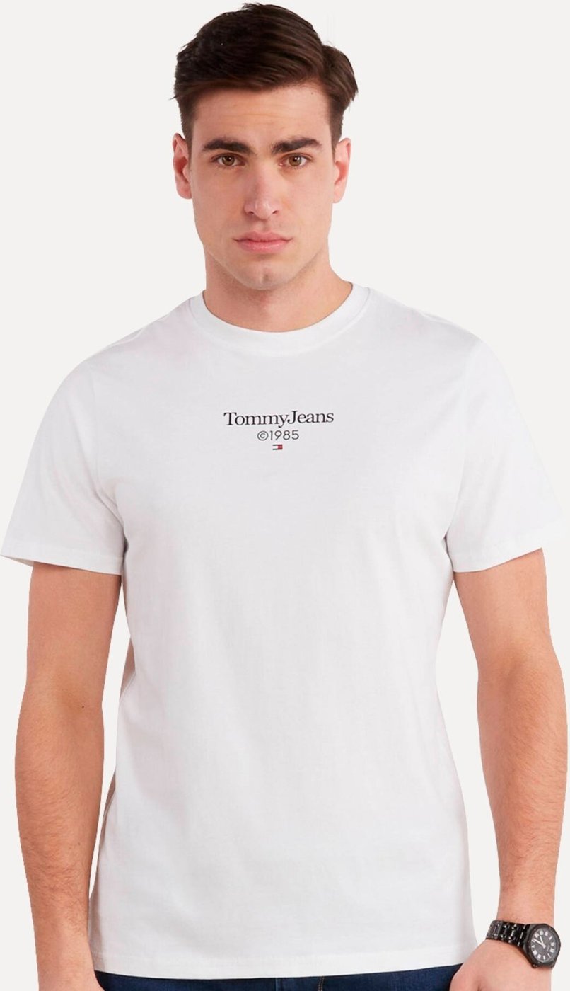 Imagem principal Camiseta Tommy Jeans Masculina Regular TJ 85 Entry Branca preto Tommy Jeans preto