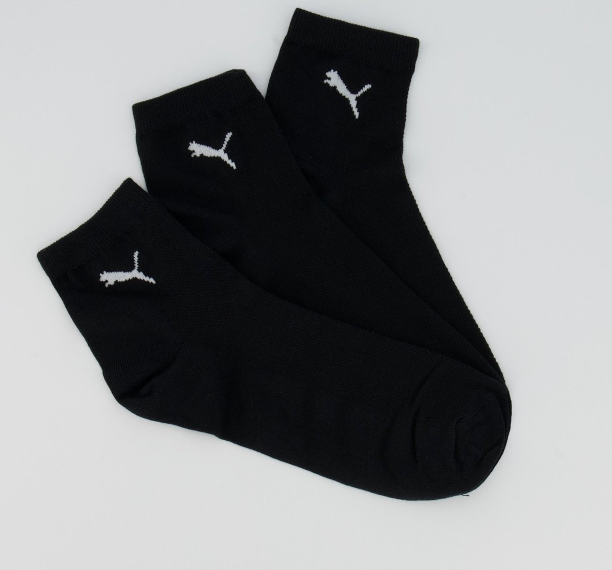 Kit Meia Puma 3 Pares Cano Médio Preta
