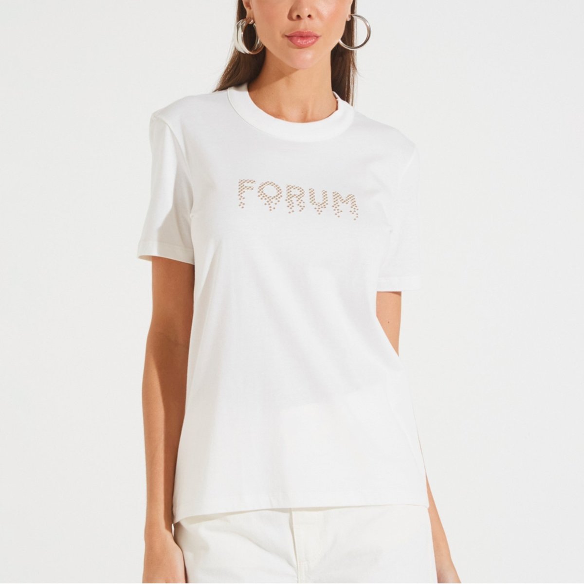 Imagem principal Camiseta Forum Comfort Ou25 Off White Feminino amarelo white Forum amarelo white