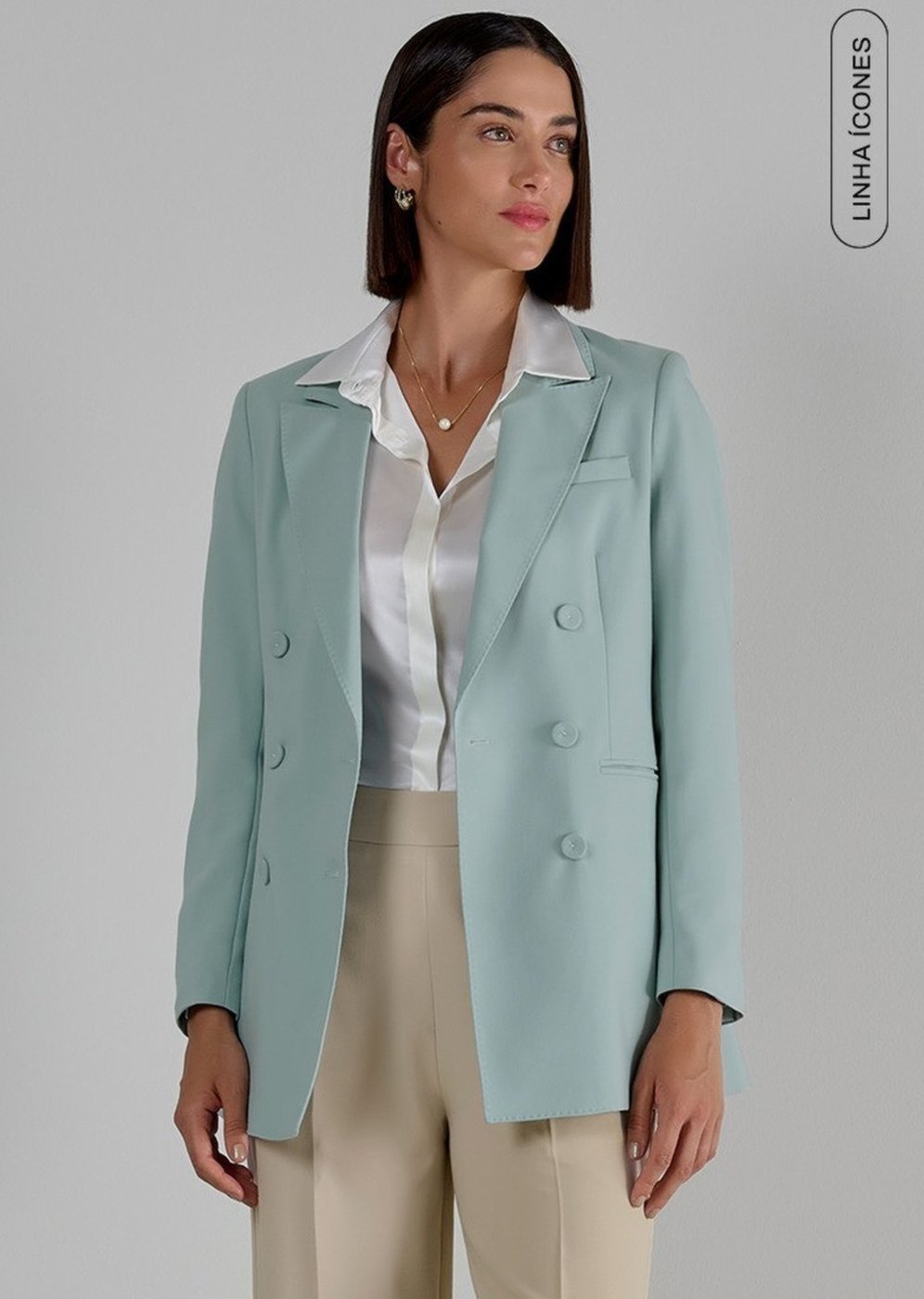 Imagem principal Blazer Transpassado Água Flayca Principessa verde Principessa verde