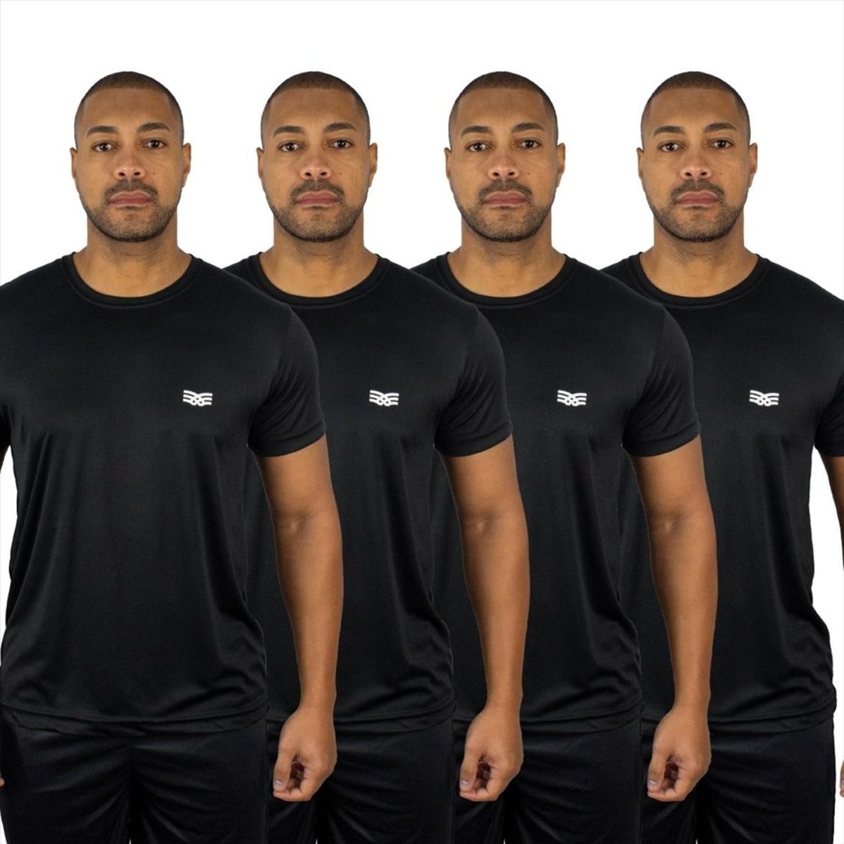 Kit 4 Camisetas Color Sports Masculinas Dry Basic Treino