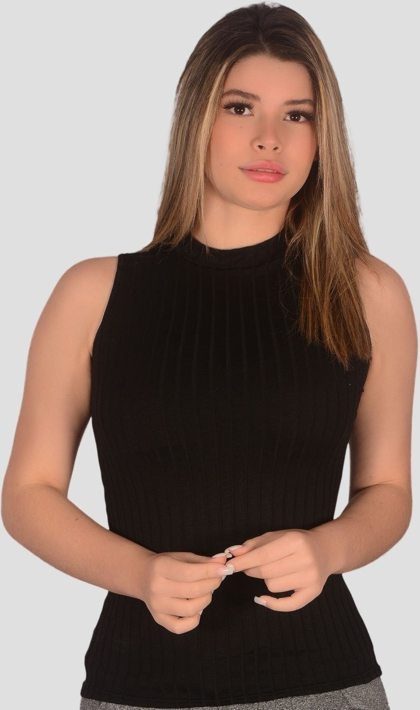 Imagem principal Blusa Canelada Regata Toda Casual St Madame preto St Madame preto