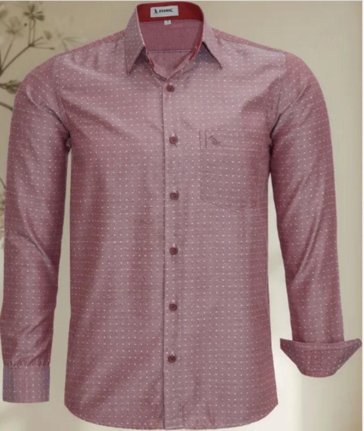 Imagem principal Camisa Social Amil Comfort Misto Maket Macia Fácil de Passar C/Bolso Manga Longa azul Amil azul