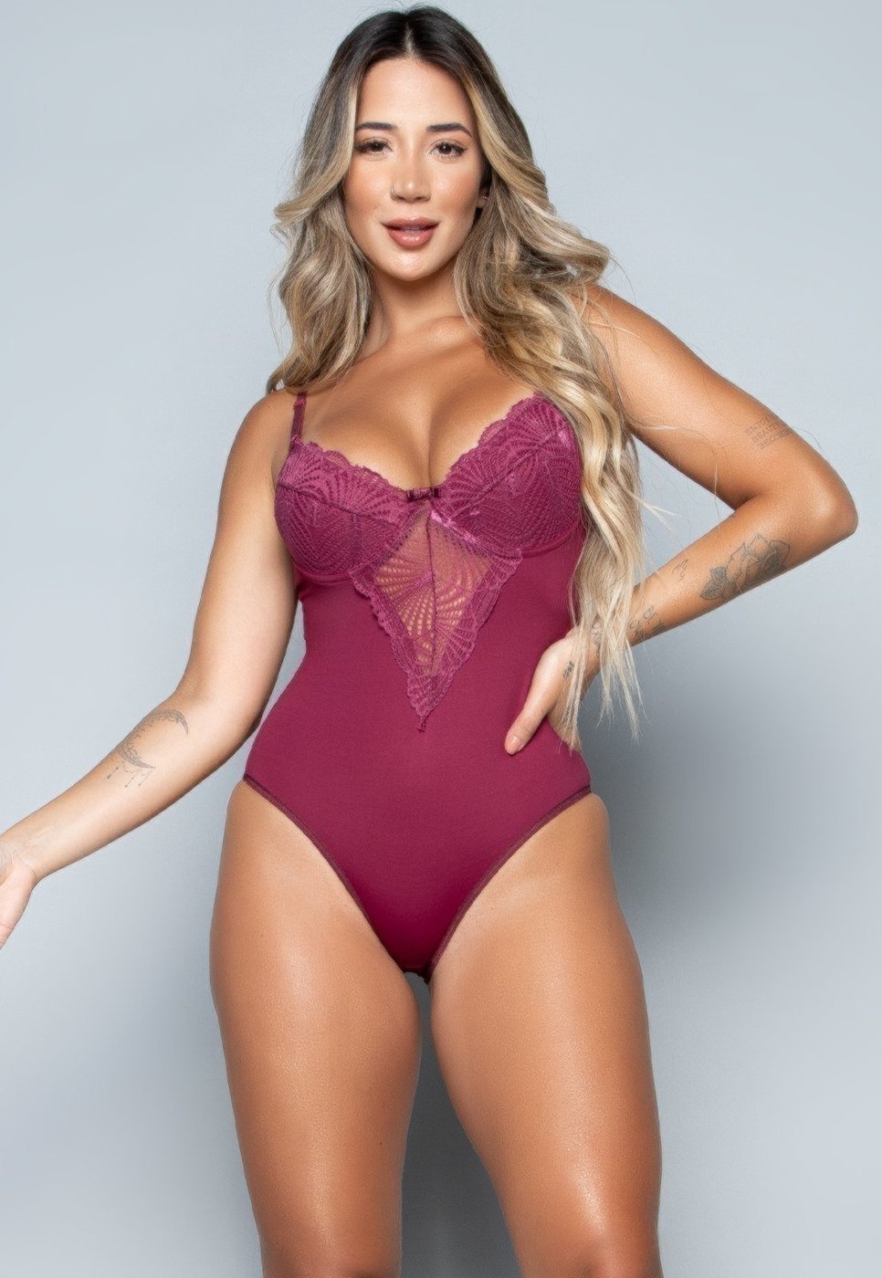 Body Vekyo Feminino Com Aro Sem Bojo Meia Taça Juliette
