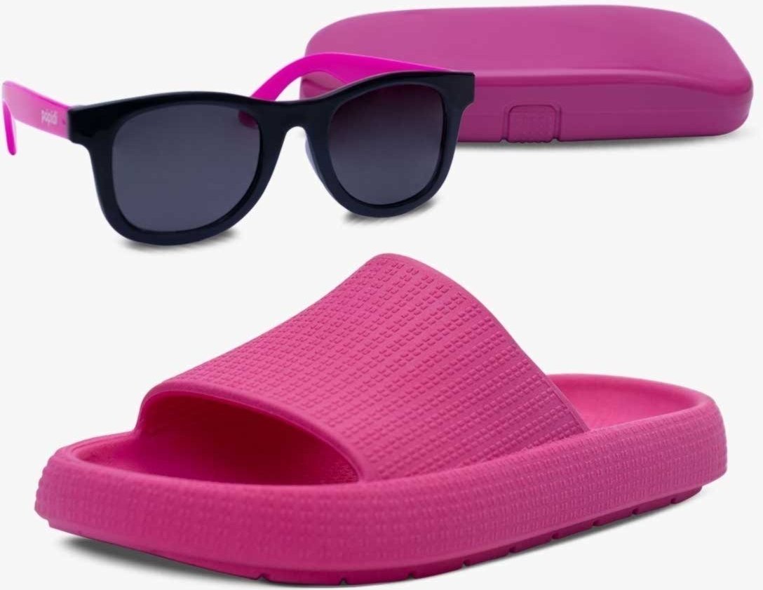 Imagem principal Infantil - Kit Óculos de Sol E Chinelo Slide Nuvem Pópidi Menina Rosa Pink pink rosa Pópidí pink rosa