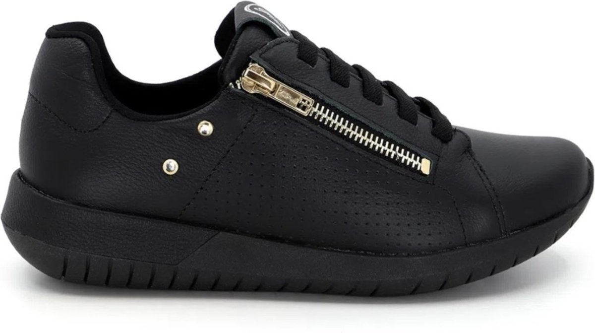 Imagem principal Tênis Usaflex Feminino Elástico com Zíper AH1707 preto Usaflex preto