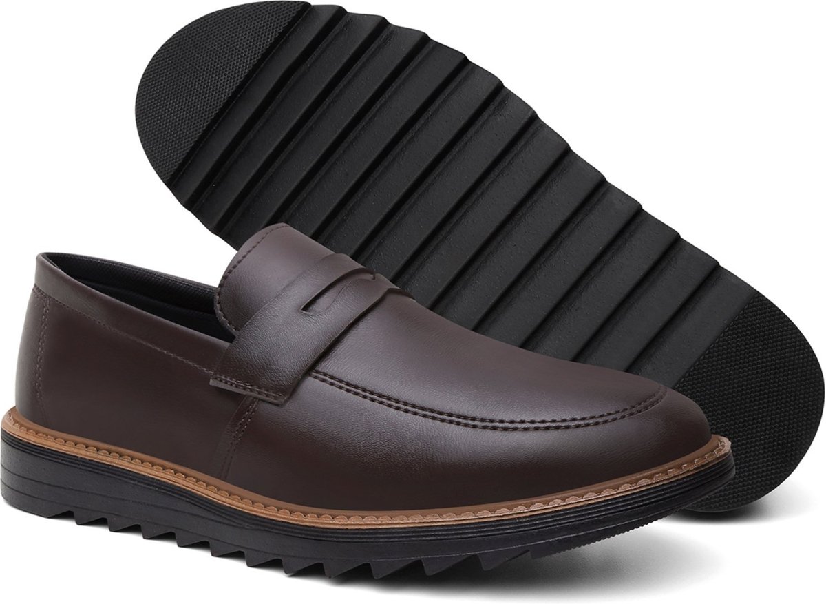 Sapato Social Masculino Mocassim Drive Moderno Até 46