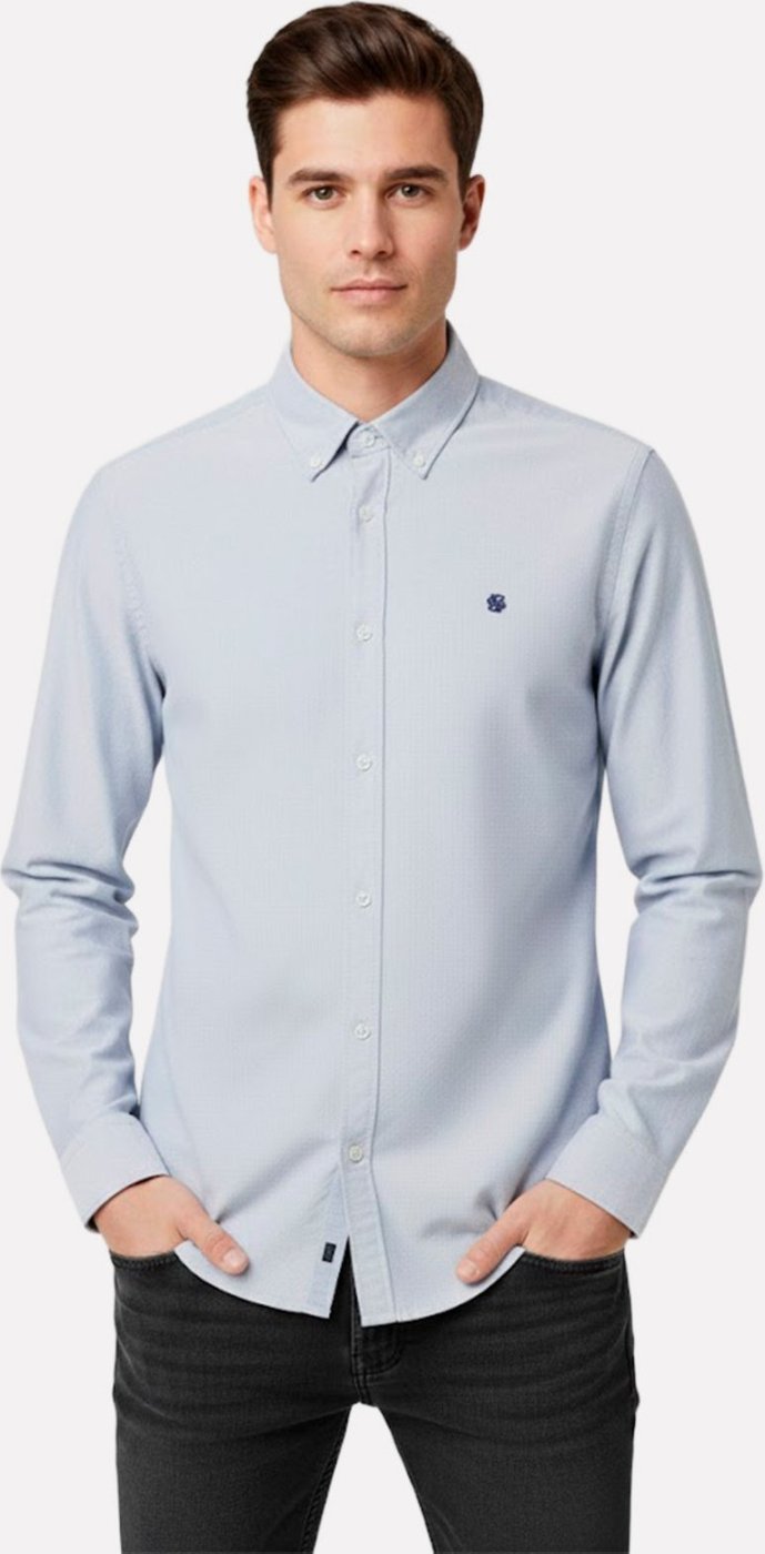 Imagem principal Camisa Hugo Boss Masculina Slim Fit H-ROAN-BD-E-C1-253 Ardósia cinza cinza