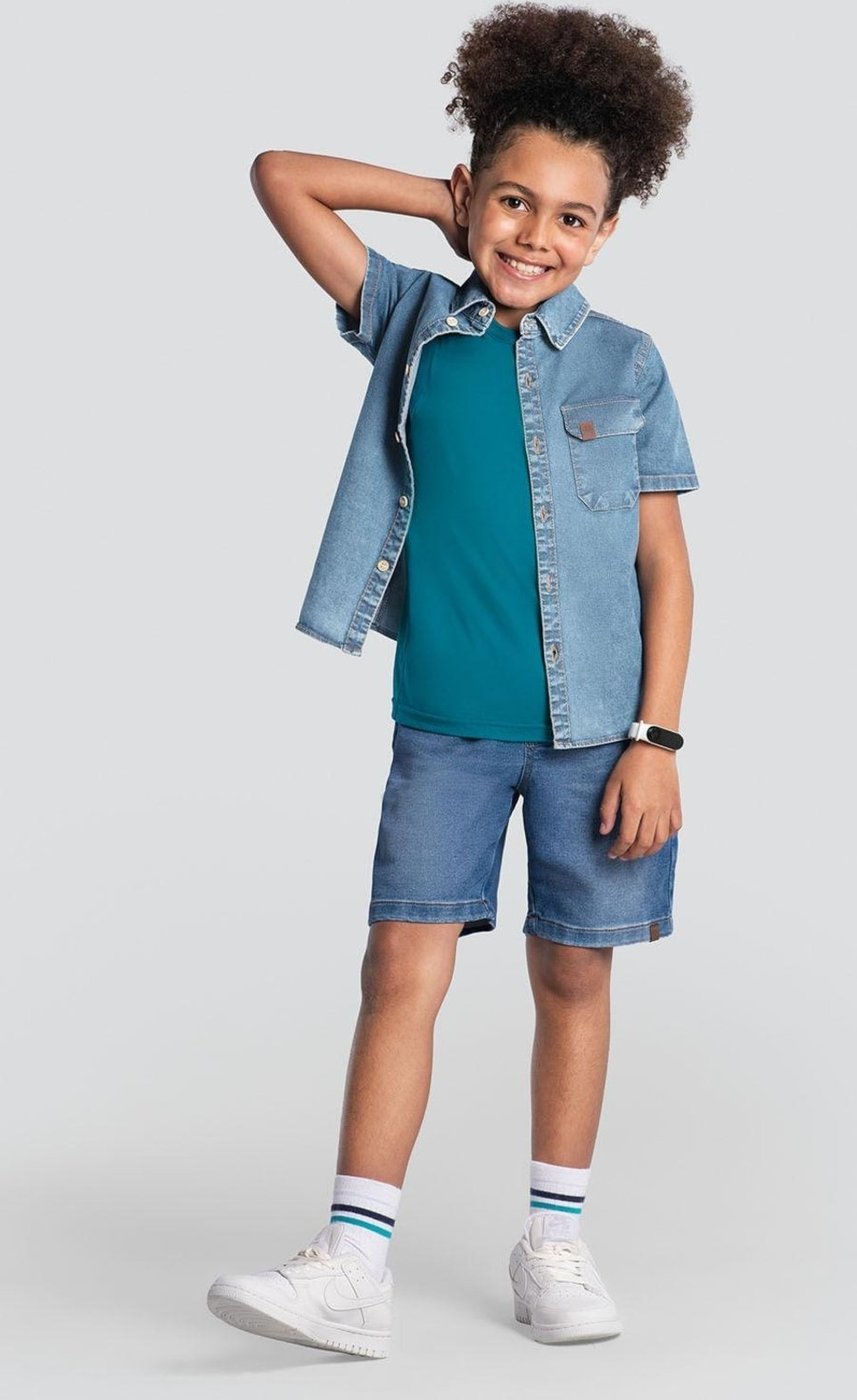 Imagem principal Infantil - Bermuda menino em jeans Brandili azul Brandili azul