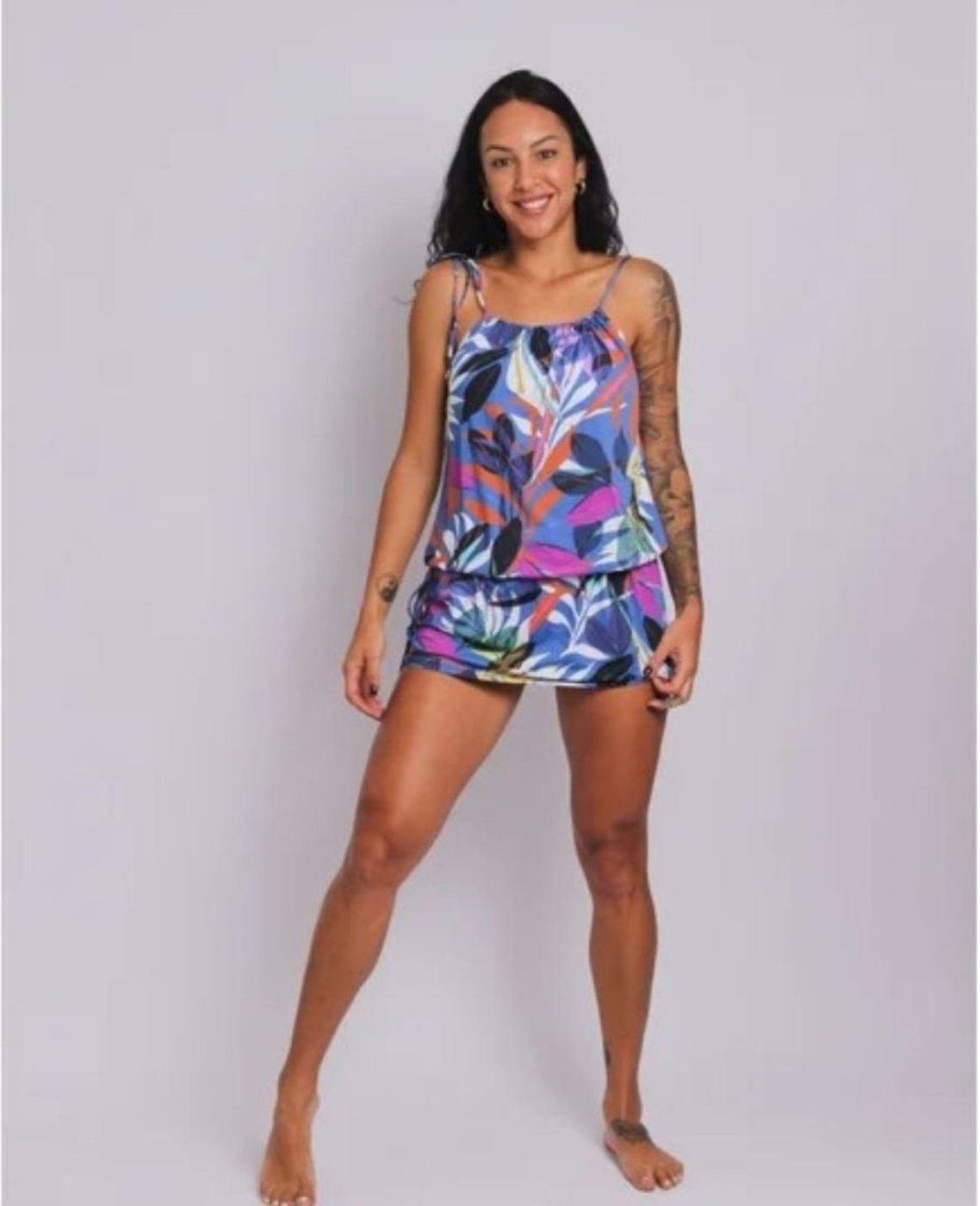 Imagem principal 4001 - Saída de Praia Curta Clássica Ceu Santo Amaro - Duna Casual DunaCasual estampado DunaCasual estampado