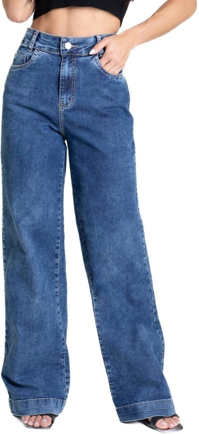 Calça Jeans Sawary Wide Leg - 281344