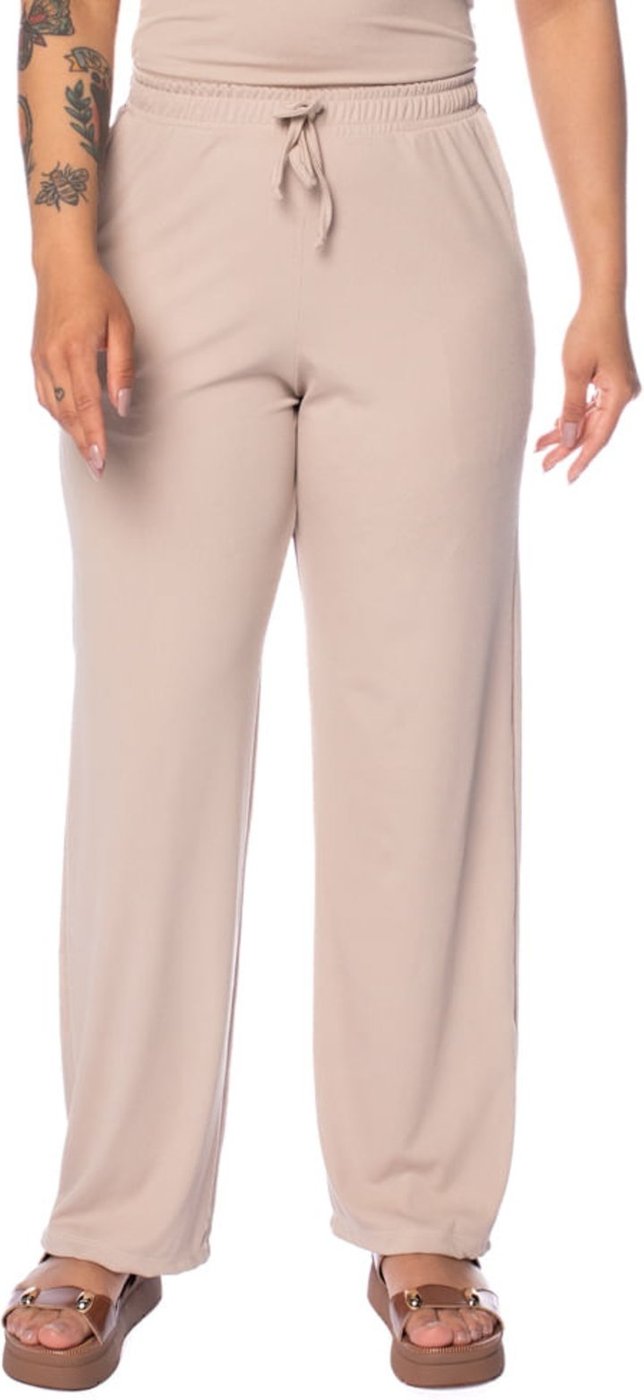 Calça Feminina Babicat Reta Cintura Média Canelada