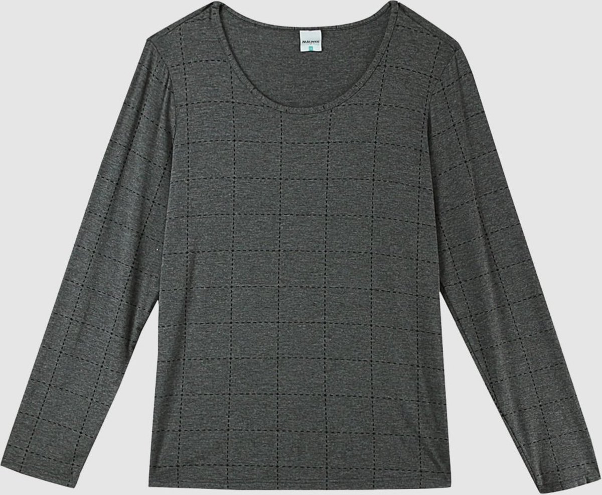 Imagem principal Blusa Xadrez Em Viscose Stretch Malwee Plus cinza Malwee cinza