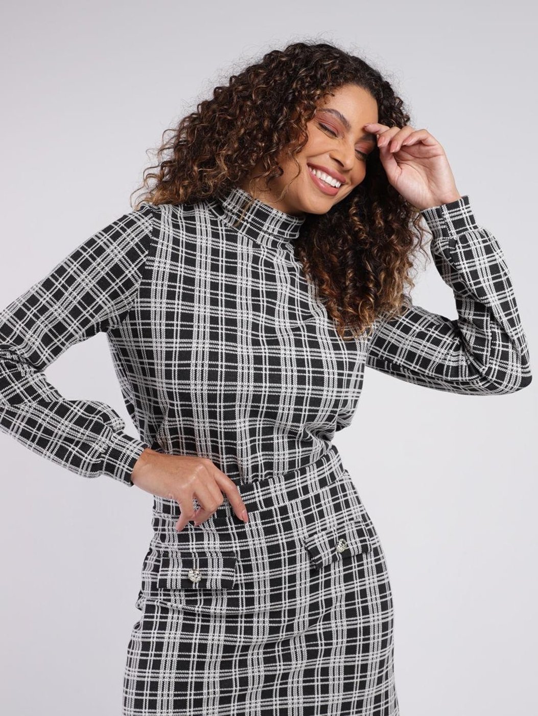 Blusão Xadrez Autentique Feminino