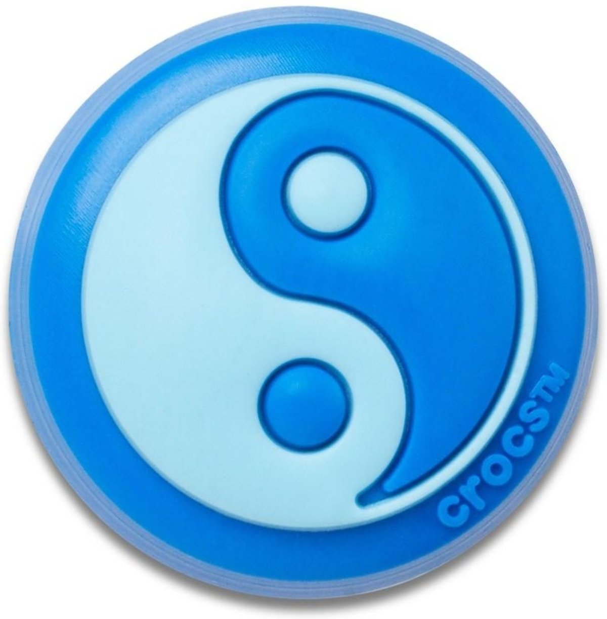 Infantil - Jibbitz™ Yin Yang Azul Claro e Escuro Branco