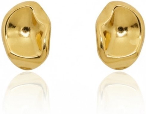 Brinco Orgânico Banhado a Ouro 18k