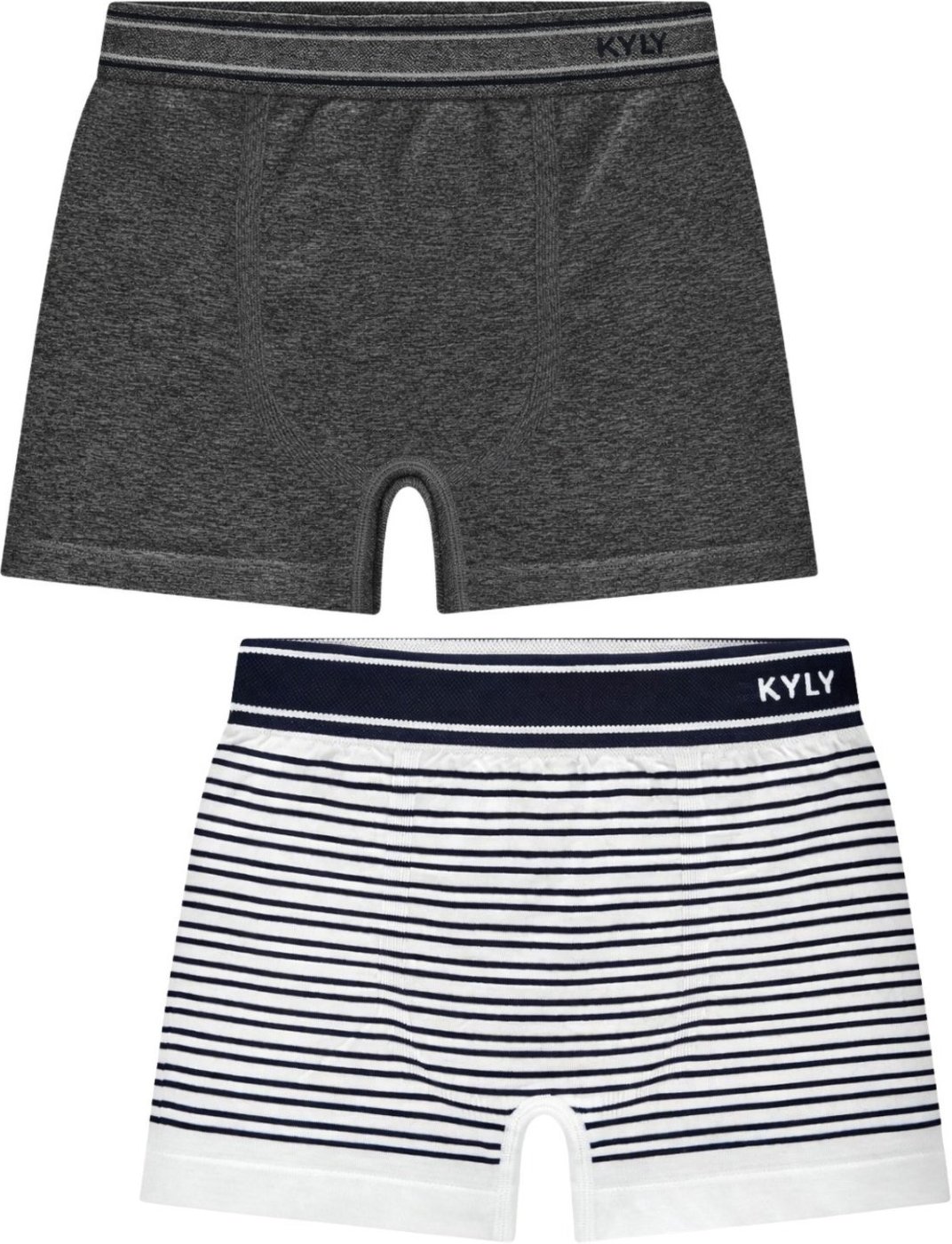 Imagem principal Kit 2pçs Cueca Menino Kyly Listrado Mescla cinza Kyly cinza