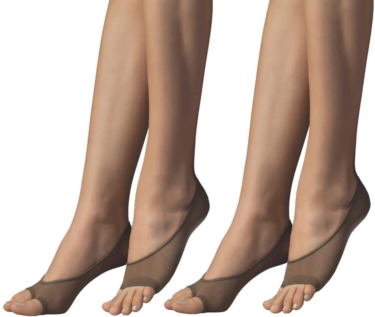 Kit 2 Pares de Meias Selene Sapatilha Dedinhos Fio 40 Feminino