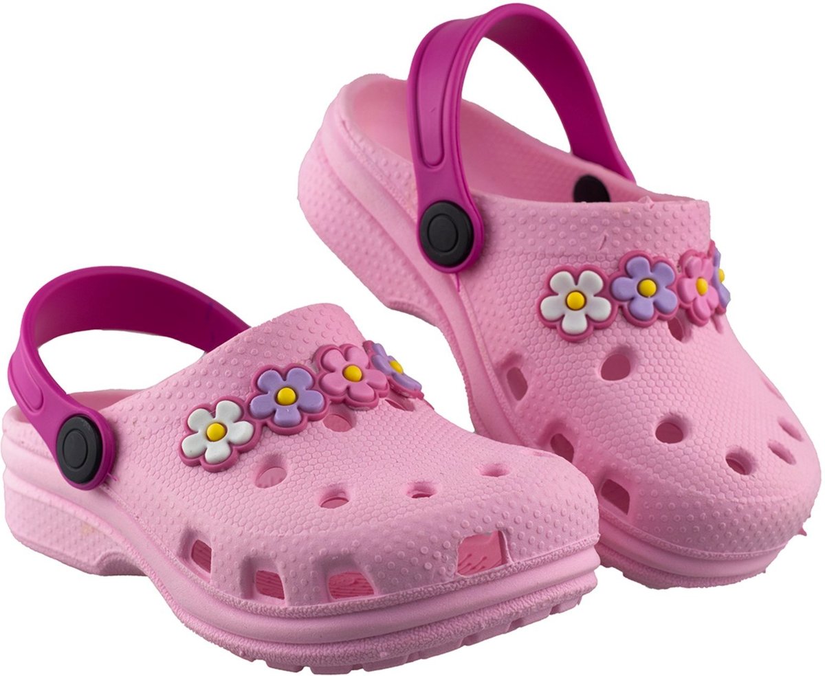 Imagem principal Infantil - Babuche Menina Floral Macio Flexível Florzinha Antiderrapante Feminino Confortável e Leve Kiath rosa Kiath rosa