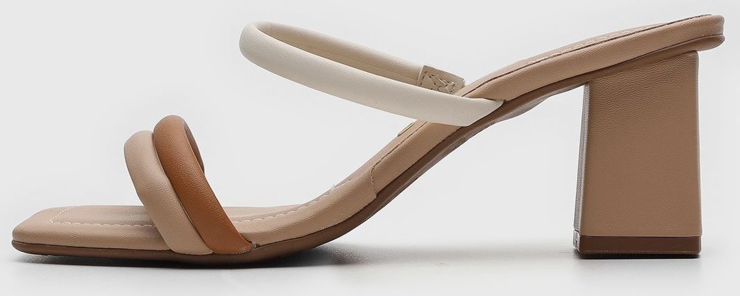 Sandália Vizzano Tiras Dupla Salto Greosso