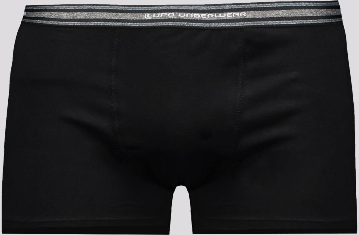 Imagem principal Cueca Sunga Lupo Basic Algodão com Elastano Preta e Cinza preto Lupo preto